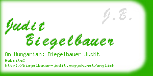 judit biegelbauer business card